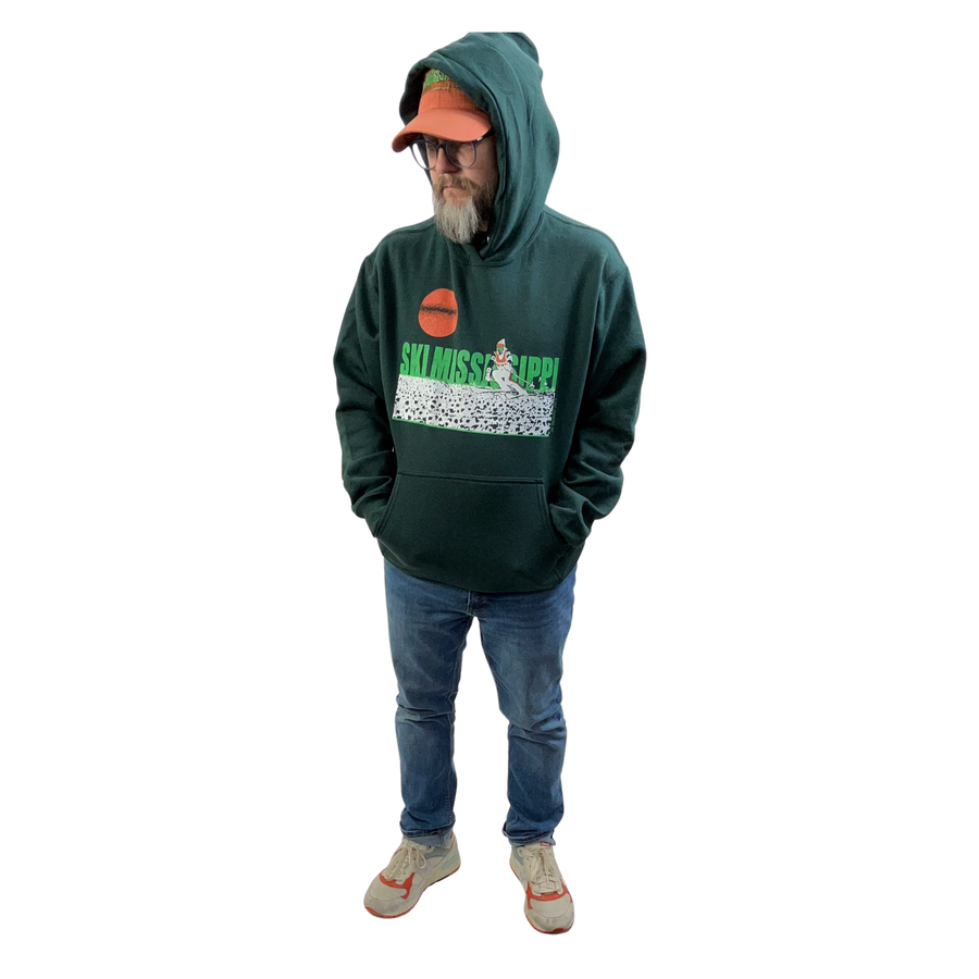 forest green ski mississippi hoodie