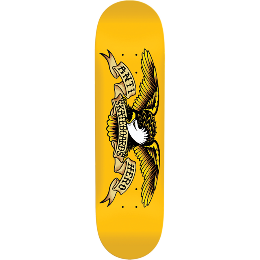 Anti Hero Eagle DBX Skateboard Deck - 8.25″ Yellow