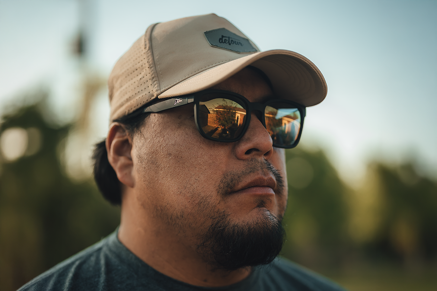 Cabana XL - Matte Black - 24k Gold Polarized