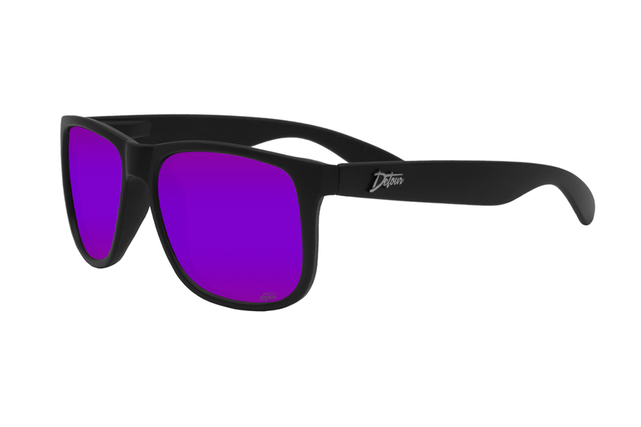Eminence - Matte Black - Purple Polarized Lens