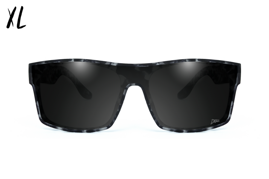 Horizon XL - Gray Tortoise - Jet Black Polarized
