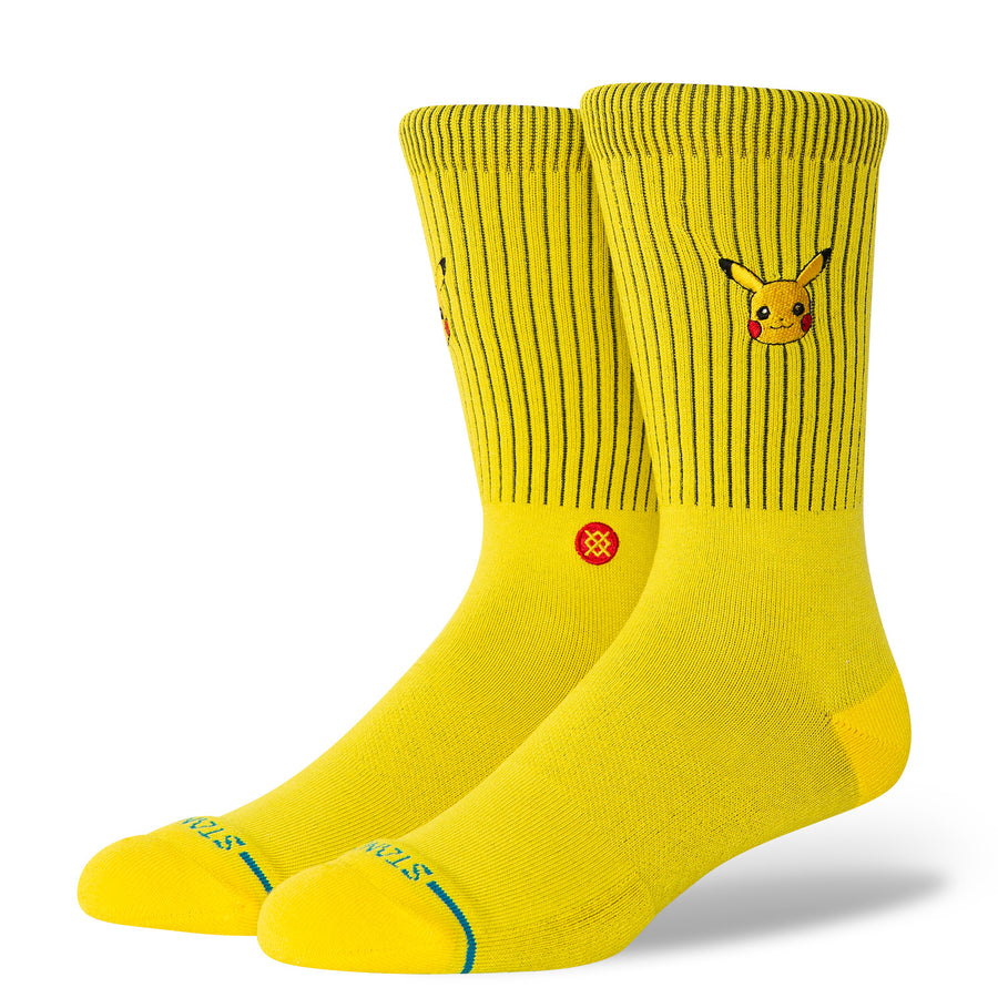 Stance X Pokemon Pikachu Crew Socks - Yellow
