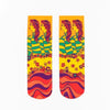 Sock Candy '70s Psychedelic Sheer Crew Sock