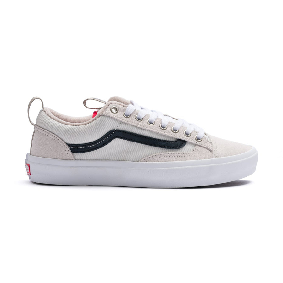 NEW VANS OLD SKOOL 36+ IN OFF WHITE WITH A BLACK STRIPE AND WHITE SOLE