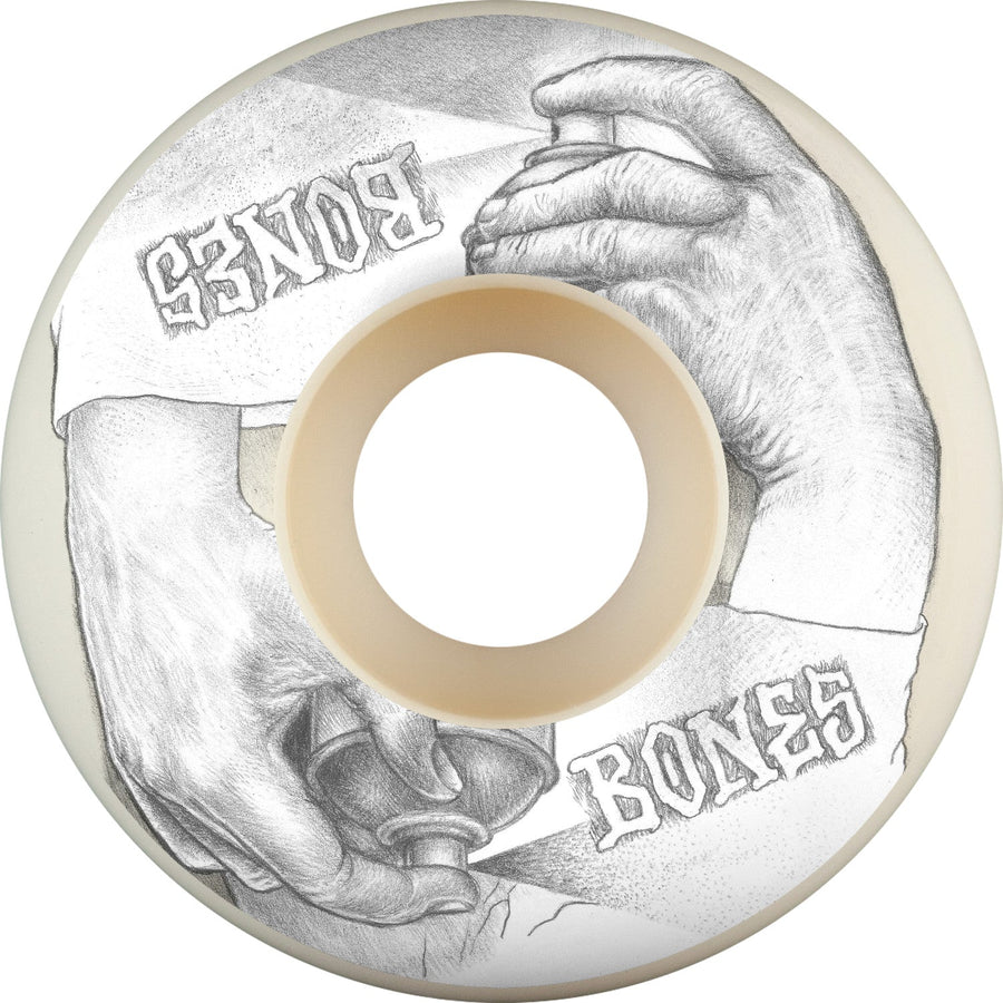Bones X-Formula Spraying Hands V1 Standard 52mm 97a Wheels - White (Set of 4)