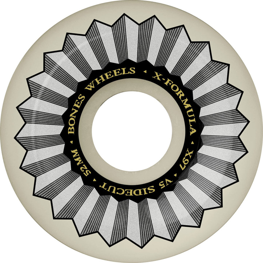 Bones X-Formula V5 Sidecut 52mm 97a Wheels - White (Set of 4)