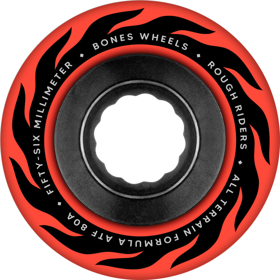 Bones ATF Rough Rider Eternal Flame 56mm 80a Wheels - Red (Set of 4)