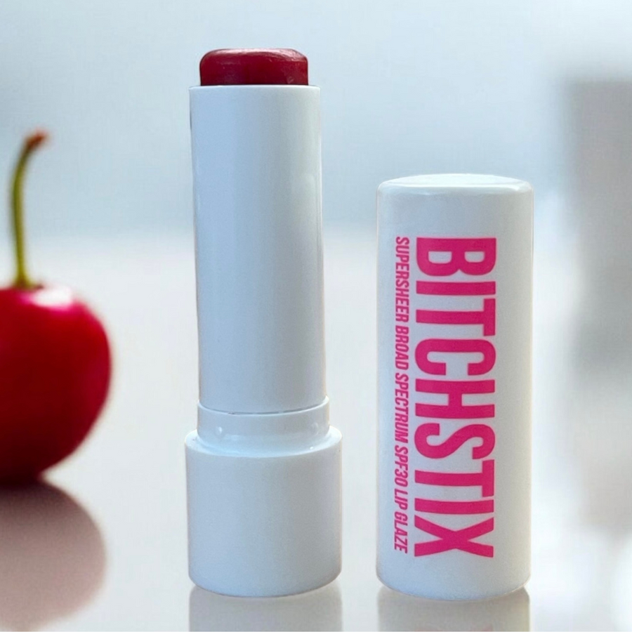 bitchstix cherry lip glaze with spf 30