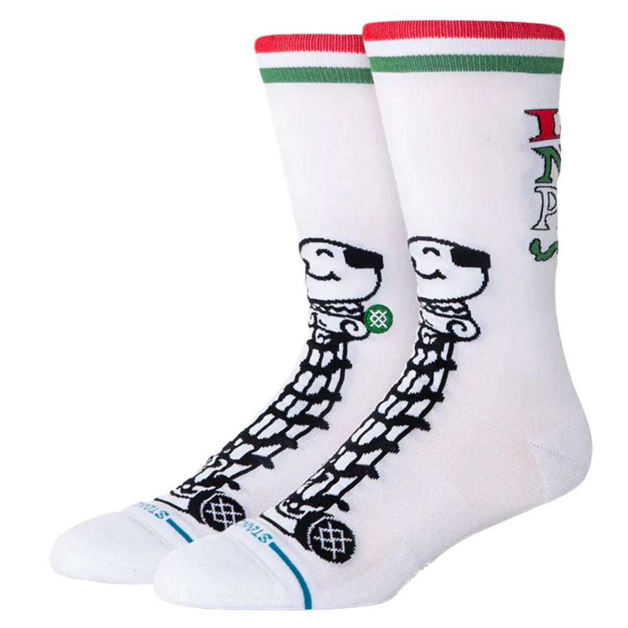 white stance x home alone little nero mens crew socks