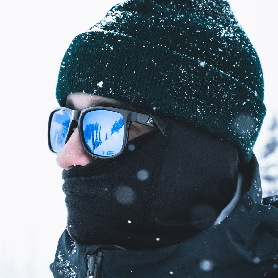 Eminence - Clean Black- Deep Blue Lens Polarized