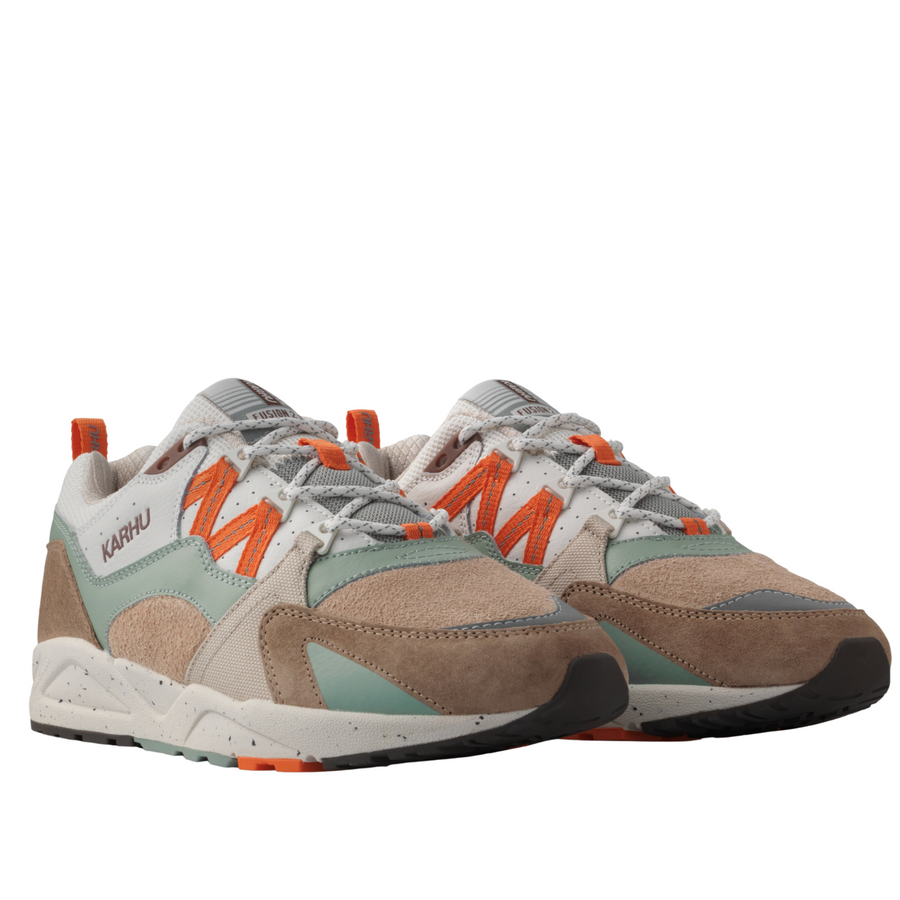 Multicolored karhu fusion 2.0 men's sneaker on a white background