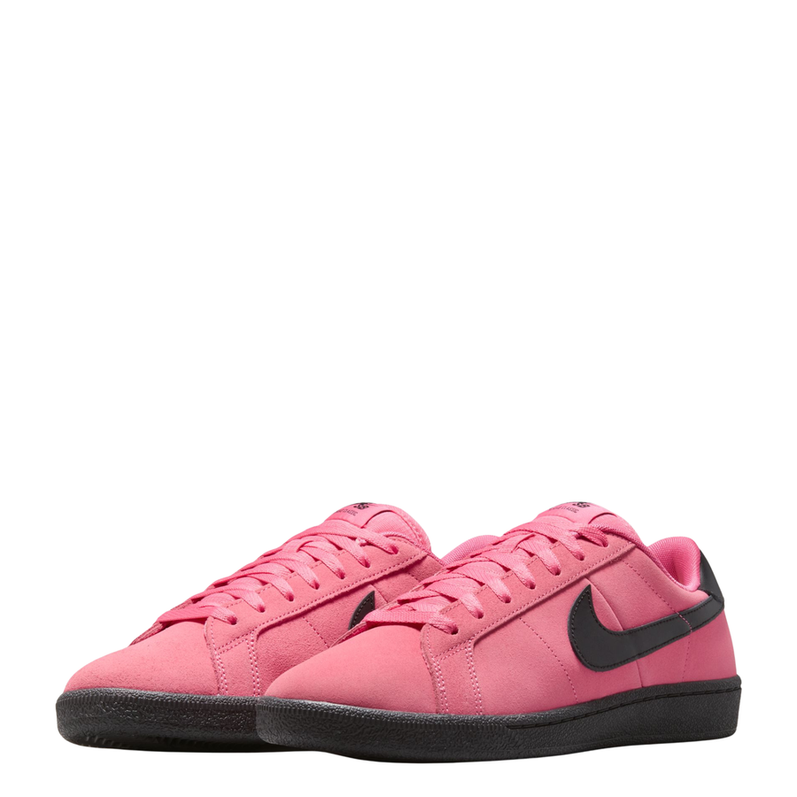 hot pink and black nike sb fc pack tennis classic with black sole on a white background
