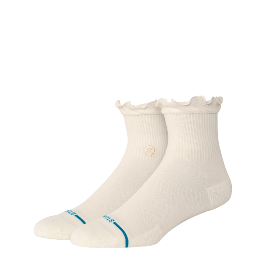 stance ruffle icon quarter height women's socks