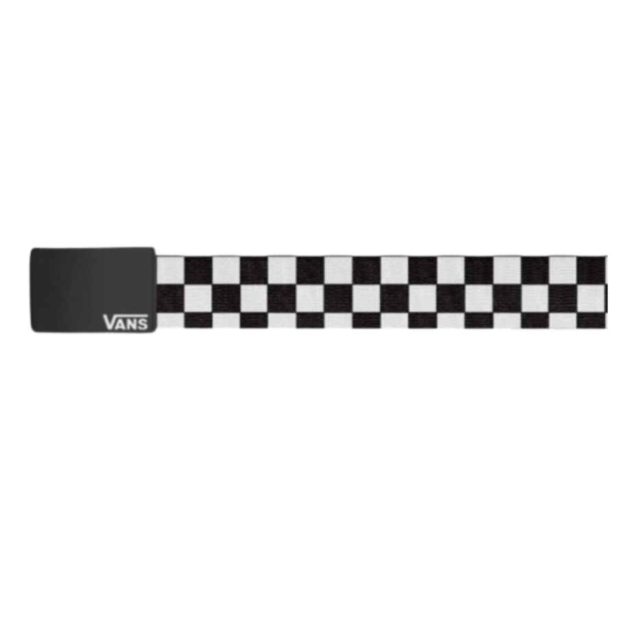 black and white vans checkerboard belt