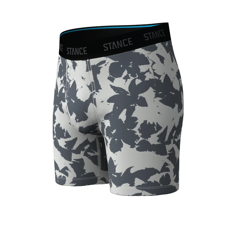 Floral patterned boxer briefs with 'Stance' branding on a white background