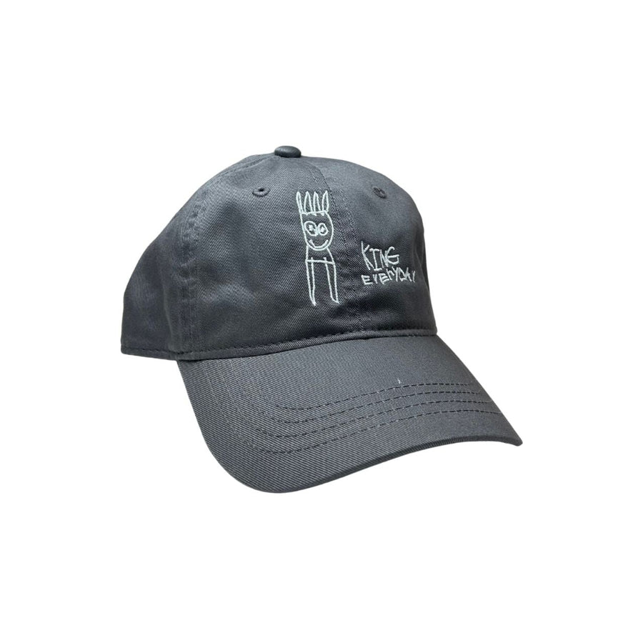 Gray king everyday hat by seven chane with a logo on a white background