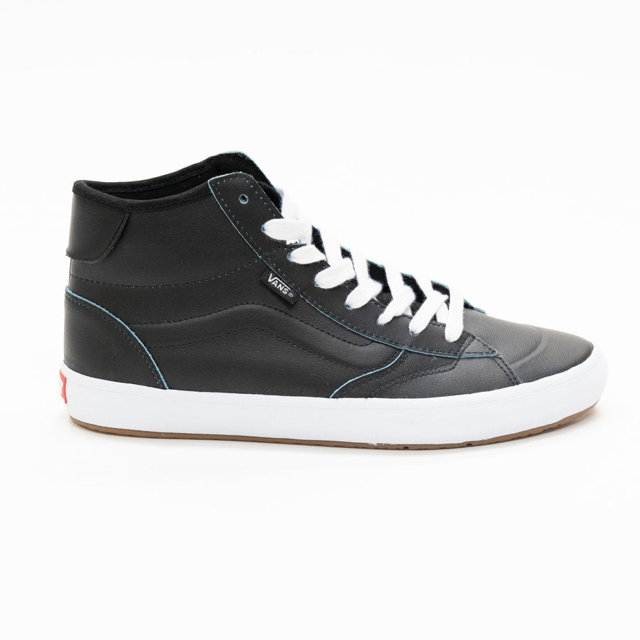 black wearaway vans men's lizzie sk8-hi skate shoes