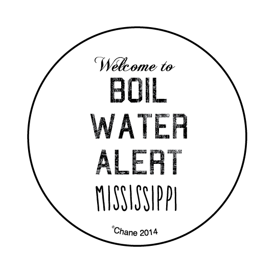 tee shirt featuring the slogan Welcome to Boil Water Alert jackson Mississippi