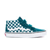 Vans Kids Sk8-Mid Reissue V - (Color Theory Checkerboard) Deep Teal