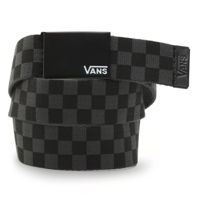 black and white vans checkerboard belt