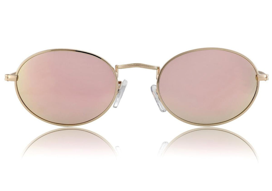 Glassy Campbell Polarized - Gold/Pink Mirror