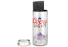 silver glassy coors light colab sunglasses with black lenses