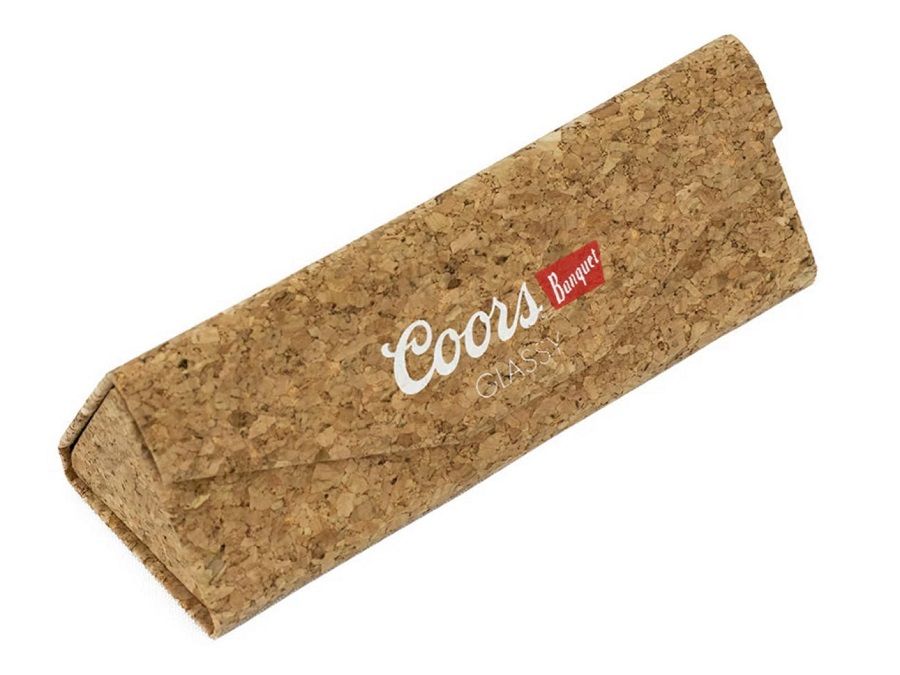 yellow and blue glassy x coors banquet beer sunglasses