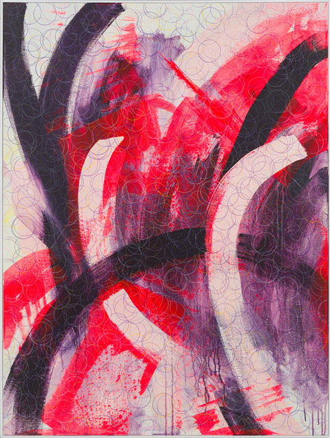 RED BLACK PINK CHANE MONSTER19 ART PIECE