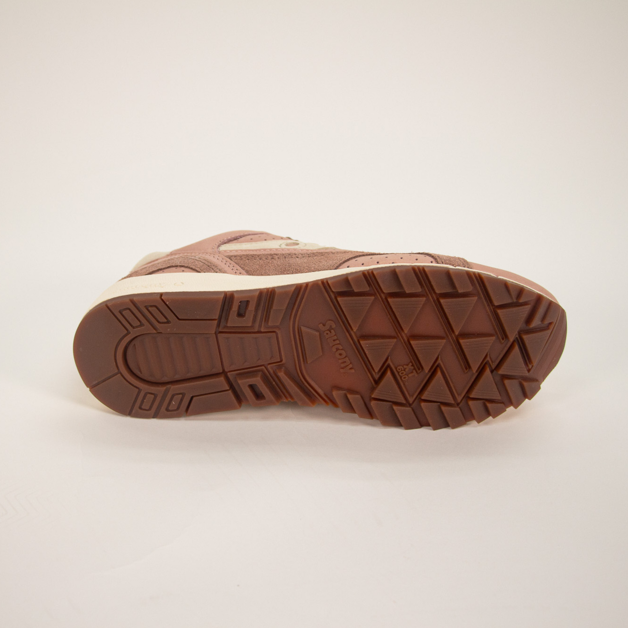 rose pink women's saucony shadow 6000 with off white sole comfort shoe