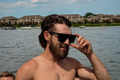 Tidal Wave - Matte Black - Jet Black Lens Polarized