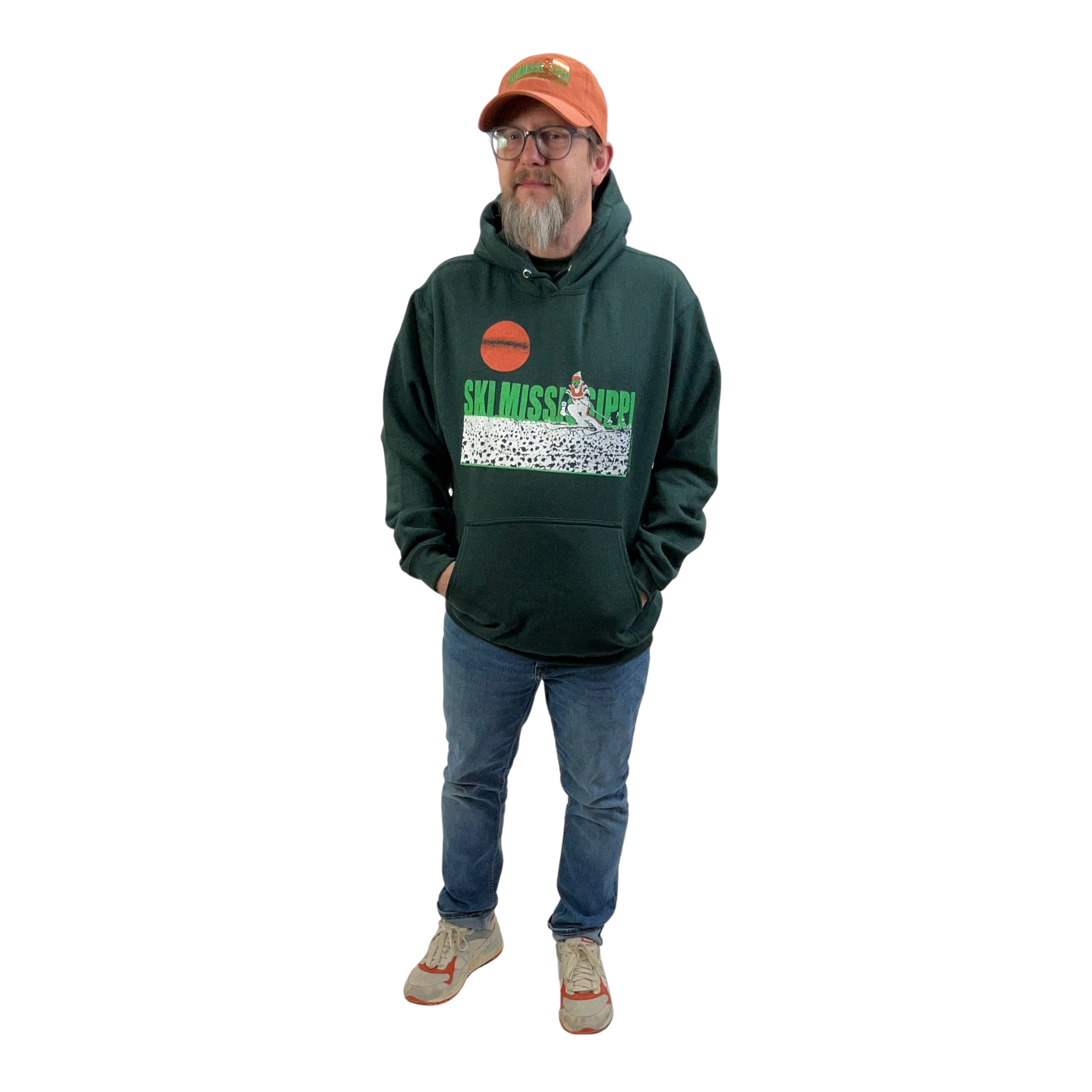 forest green ski mississippi hoodie