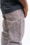 brown white striped dickies mens pants