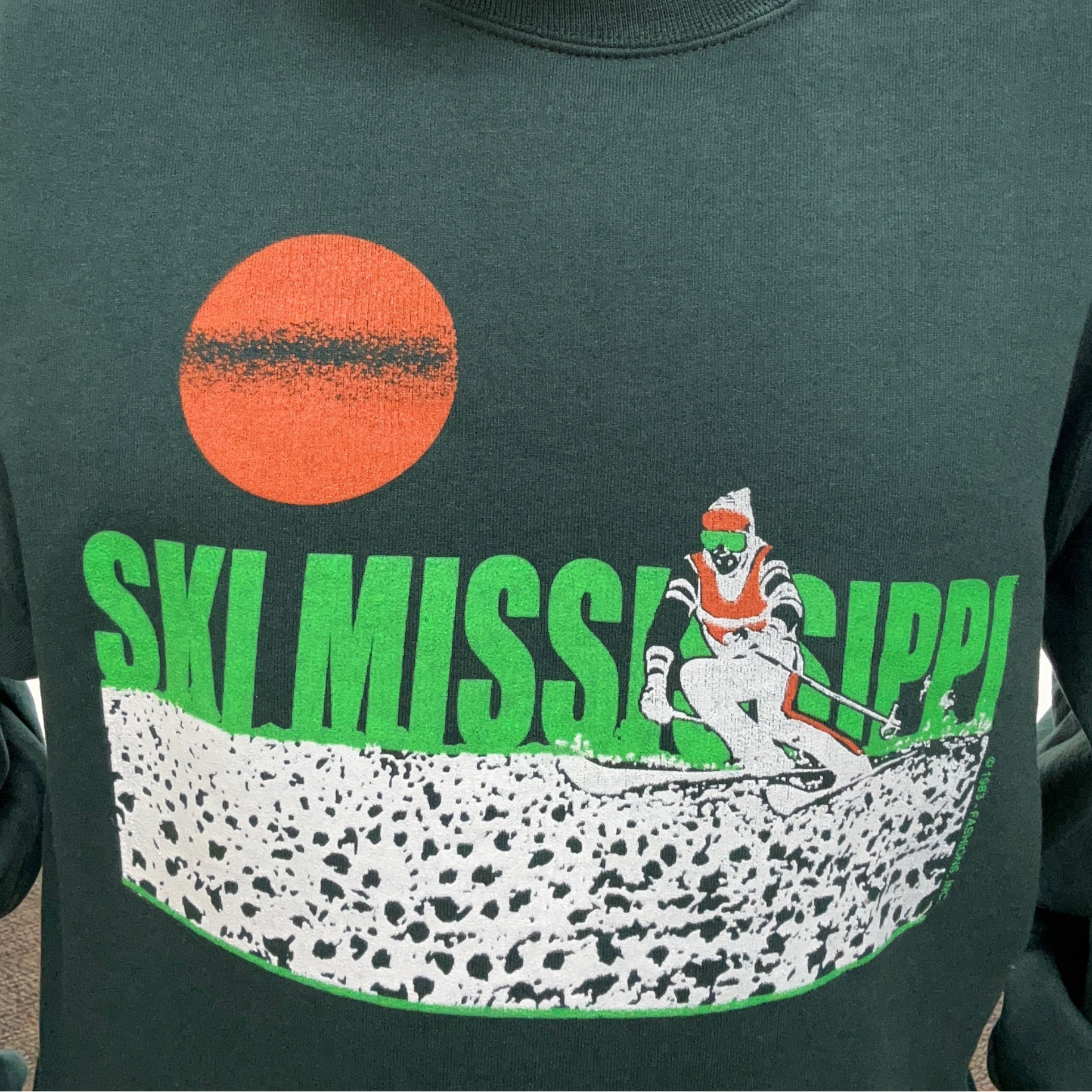 forest green ski mississippi hoodie