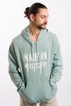 hooded sweatshirt with the phrase made in mississippi on the front by project chane