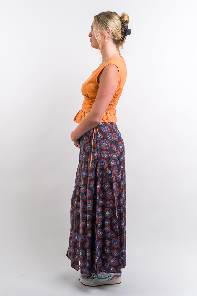orange linen blend cami from native youth