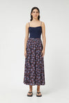 Compania Fantastica Jacaranda Floral Wide Brim Skirt