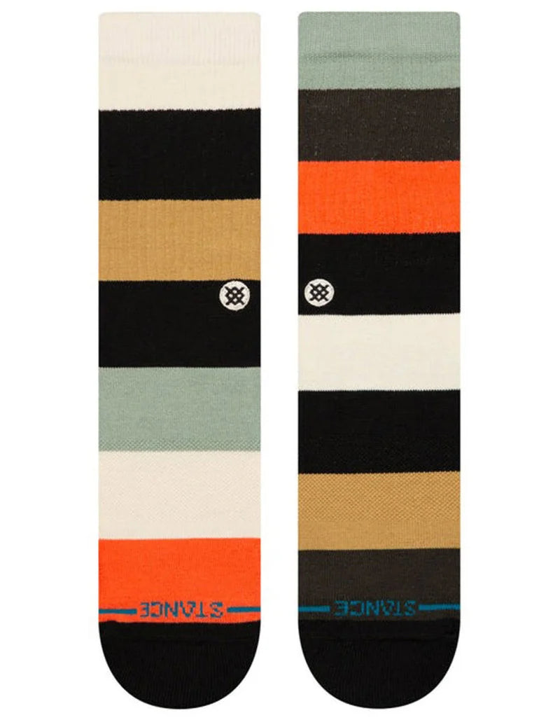 multi colored striped stance men's crew socks