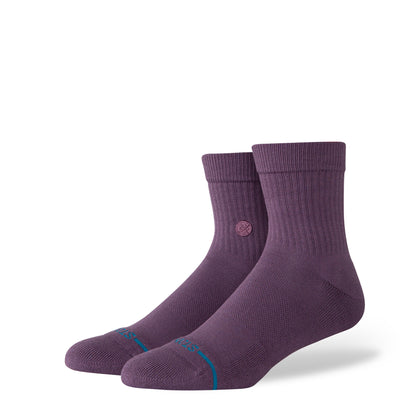 purple quater height stance men's socks