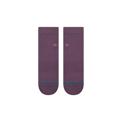 purple quater height stance men's socks