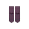 purple quater height stance men's socks