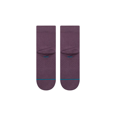 purple quater height stance men's socks