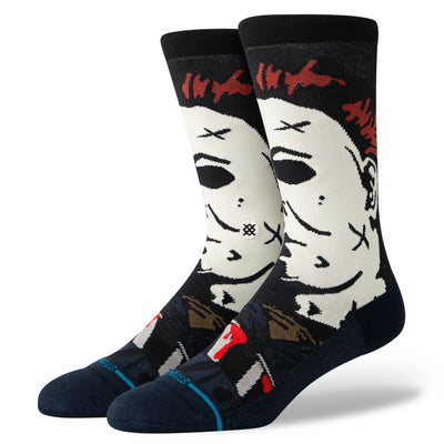 stance michael myers from john carpenter's halloween crew socks