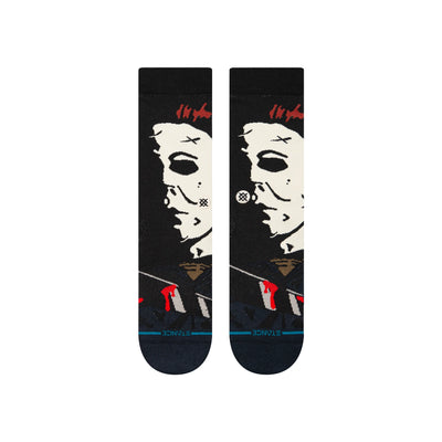 stance michael myers from john carpenter's halloween crew socks