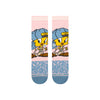 pink Stance X Looney Tunes women's crew socks featuring Tweety BIrd