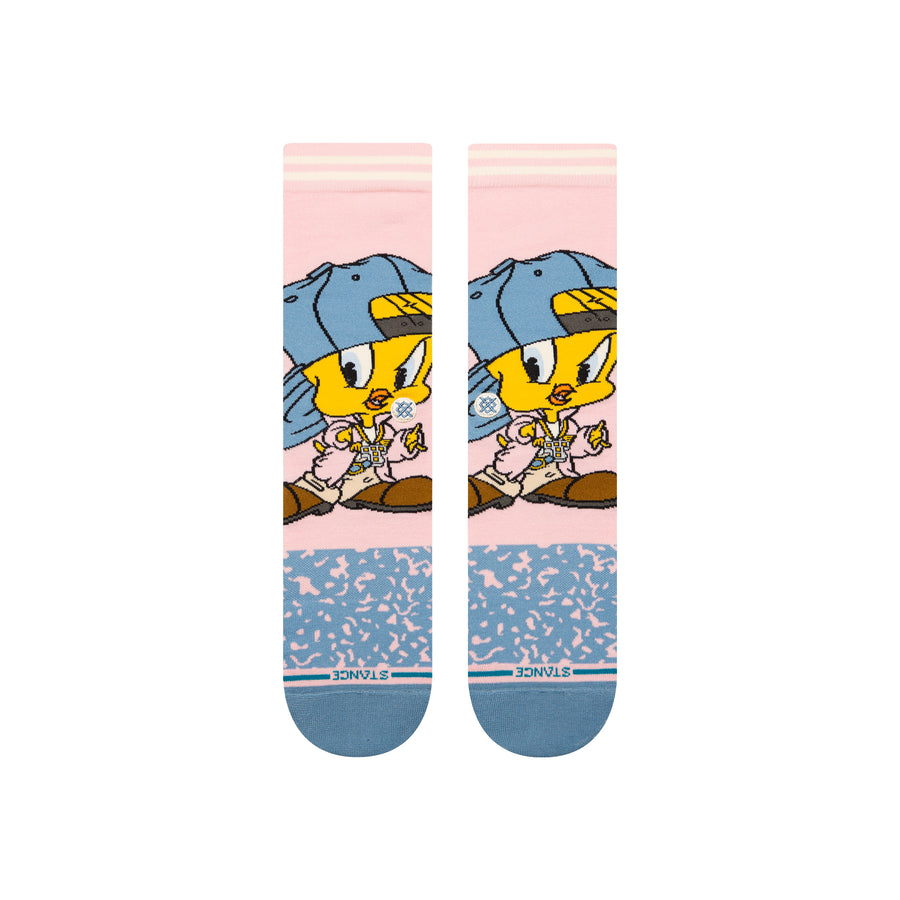 Stance X Looney Tunes Tweety Crew Socks - Pink