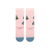 pink Stance X Looney Tunes women's crew socks featuring Tweety BIrd