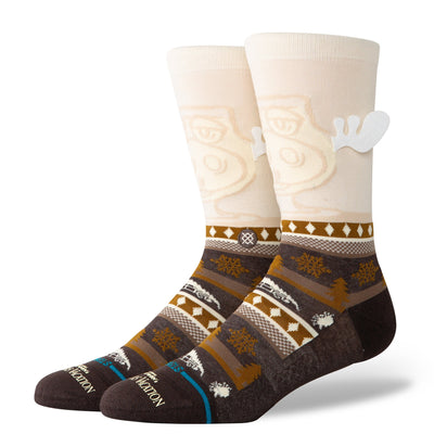 stance men's socks featuring a moose with detached antlers from christmas vacation