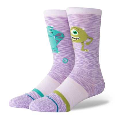 stance and pixar's monsters, inc. crew sock collaboration featuring Sulley and Mike