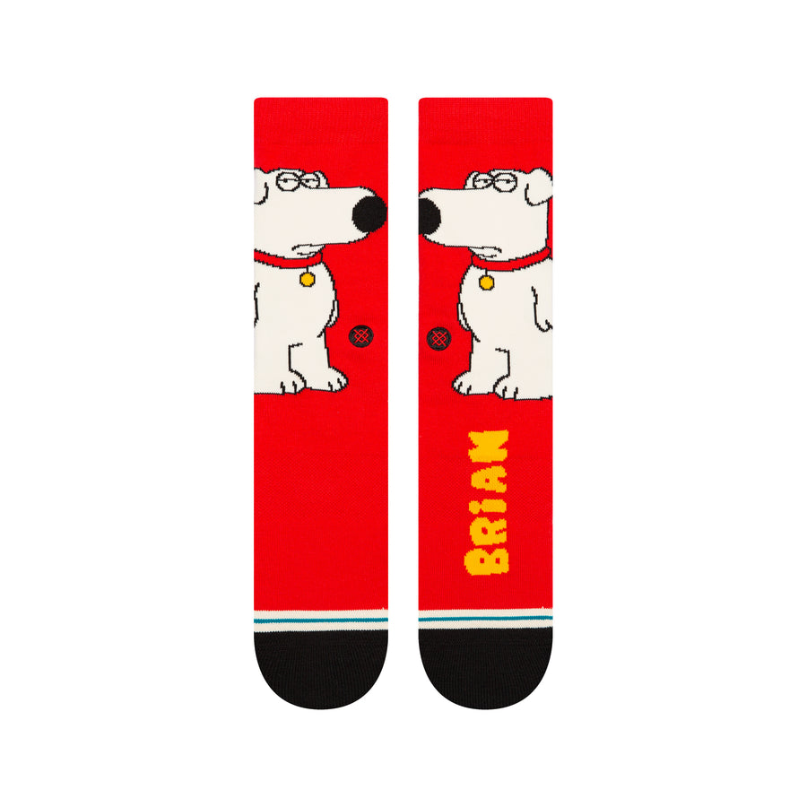 Stance X Family Guy The Dog Crew Socks - Red