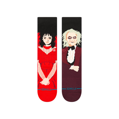 beetlejuice and stance crew sock collaboration